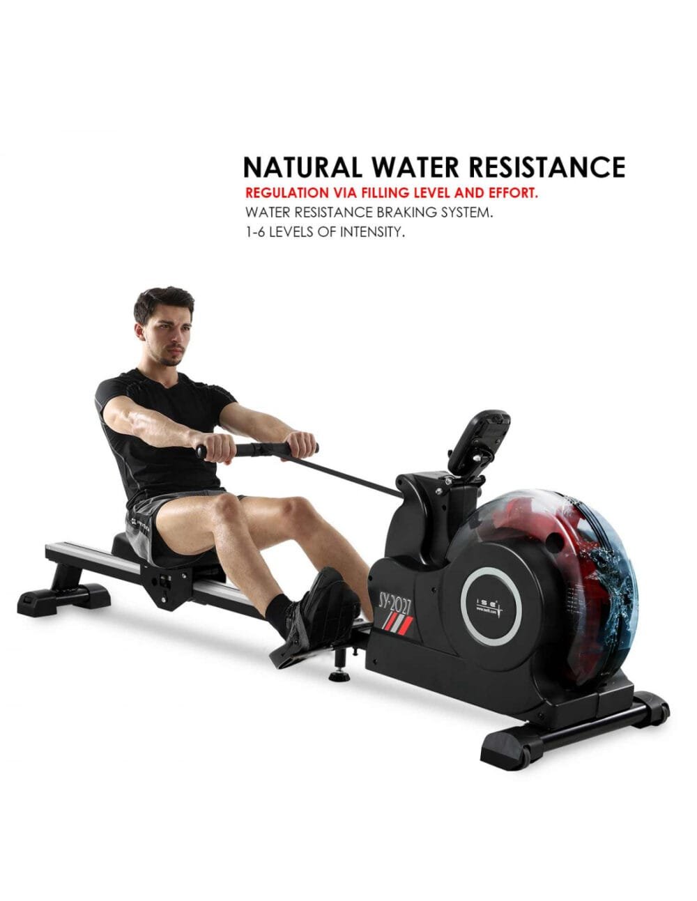 Foldable Water Rowing Machine for Home Cardio - Image 5