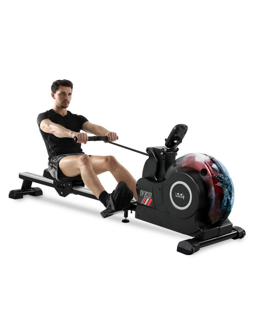 Foldable Water Rowing Machine for Home Cardio - Image 9