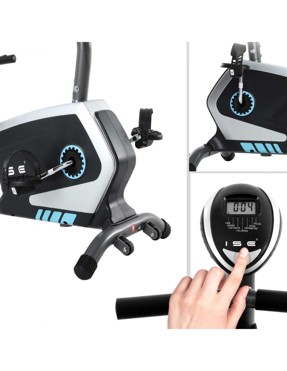 Recumbent Magnetic Exercise Bike – 8kg Flywheel - Image 3