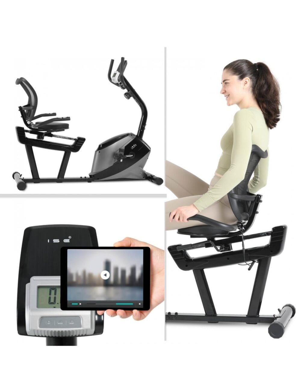 Recumbent Magnetic Exercise Bike with 8 Resistance Levels - Image 7