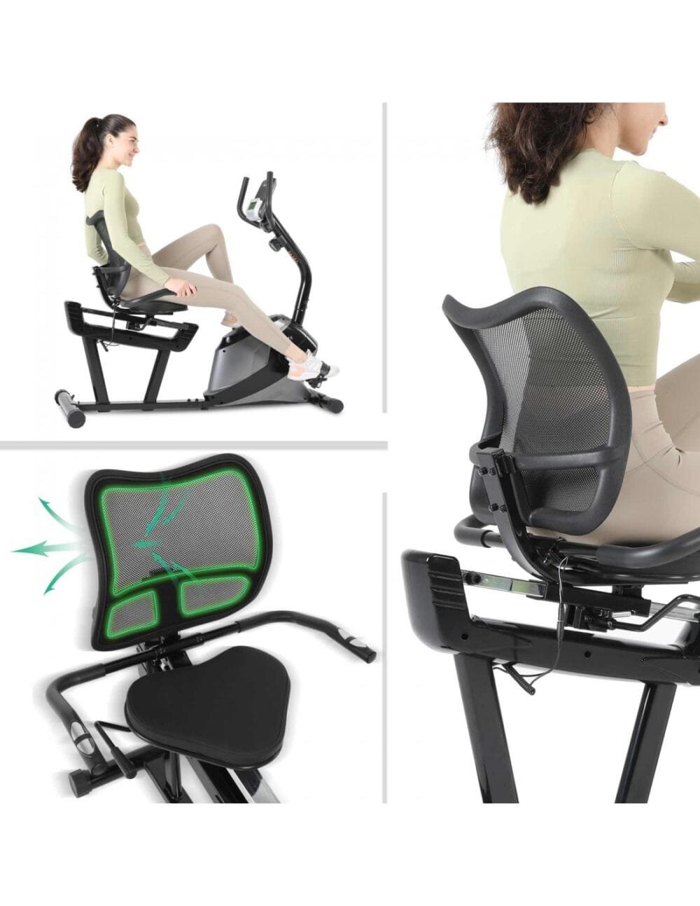 Recumbent Magnetic Exercise Bike with 8 Resistance Levels - Image 5