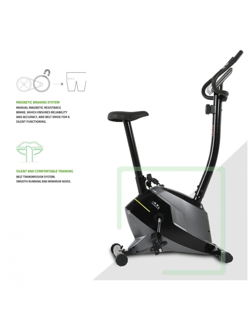 Manual Upright Exercise Bike with Adjustable Resistance - Image 7
