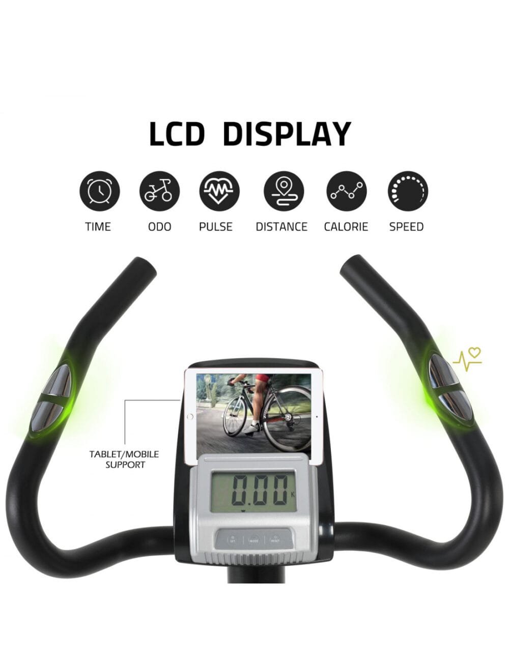 Manual Upright Exercise Bike with Adjustable Resistance - Image 9